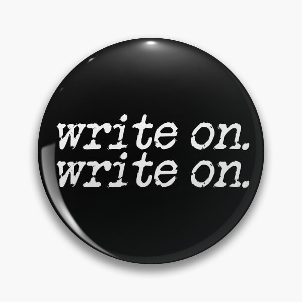 Item preview, write on. write on. in white designed and sold by TeaRoseWriter.
