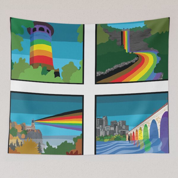 Item preview, Minneapolis Landmarks Pride 4 Panel designed and sold by andybirkey.