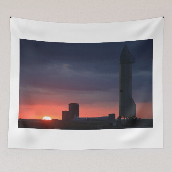 Item preview, Starship on launchpad designed and sold by zumi.