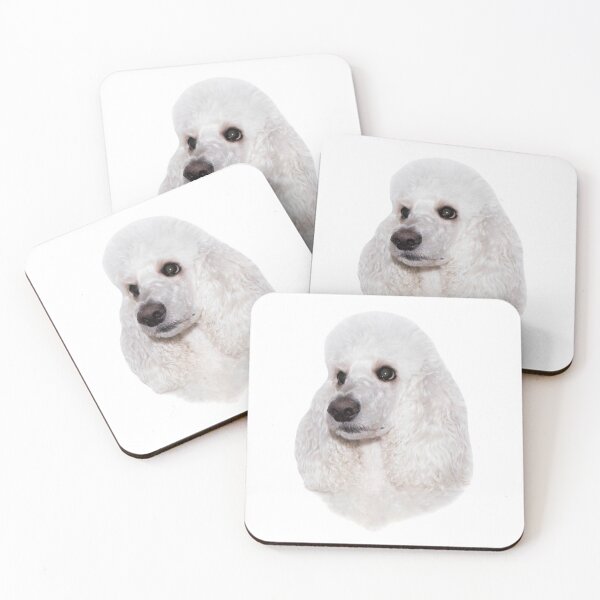 Item preview, the head of the white royal poodle looks to the left designed and sold by nataliavavilina.