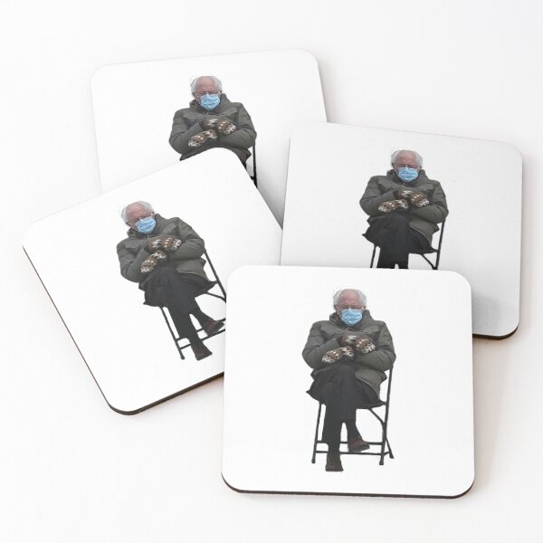 Item preview, Bernie Sanders and his mittens meme at Joe Bidens Inauguration 2021 designed and sold by tziggles.