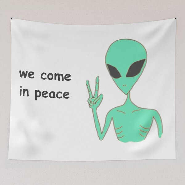 Item preview, Alien Peace Sign designed and sold by jennytoll123.