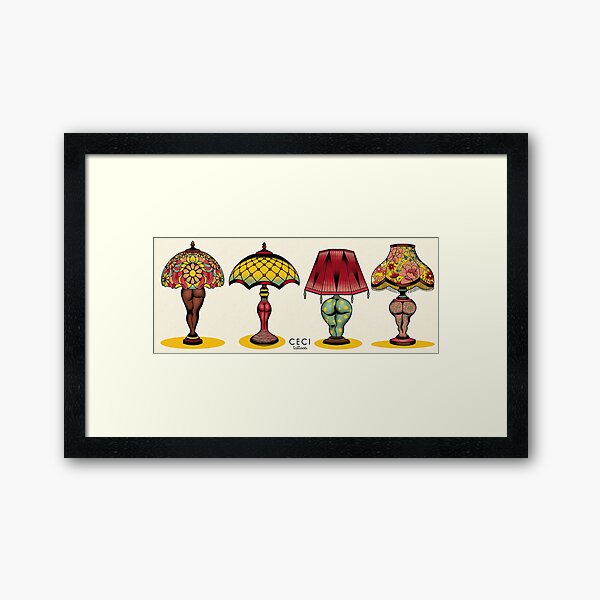 Item preview, Lampshade bottoms tattoo flash designed and sold by Ceci Tattoos.