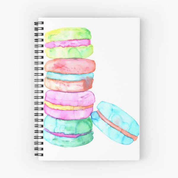 Aperçu de l'œuvre Macarons à l'aquarelle créée et vendue par RoxyTocin.