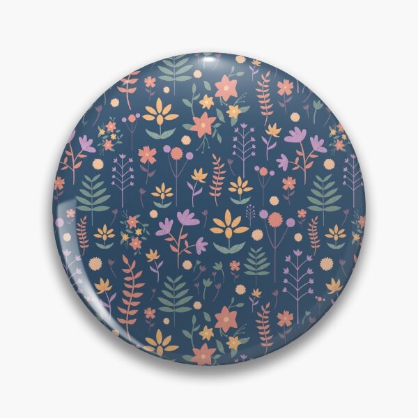 Item preview, Deep Blue Garden-Floral Pattern designed and sold by HeyHil.