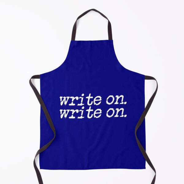 Item preview, write on. write on. in white on navy blue designed and sold by TeaRoseWriter.