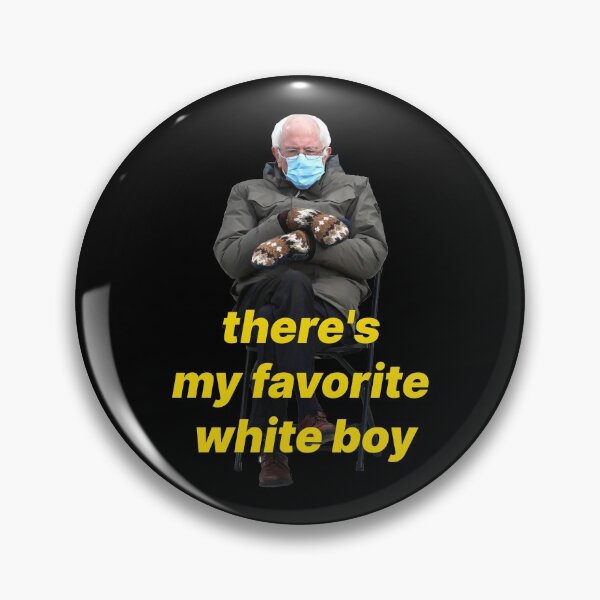 Item preview, 'There's my favorite white boy' Bernie Sanders Inauguration Day designed and sold by shreya17.