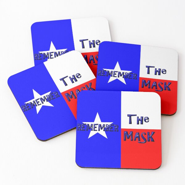 Item preview, Remember the Mask with Texas State flag designed and sold by AFordhamDesigns.