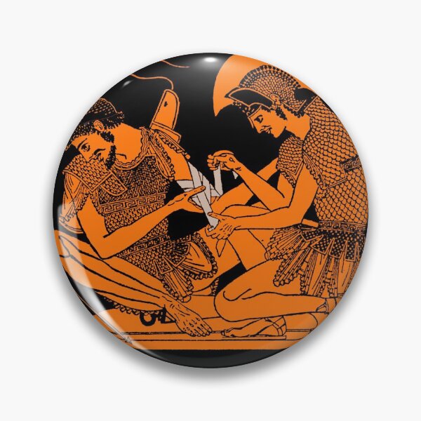 Item preview, Achilles and Patroclus kylix designed and sold by WillowNox7.