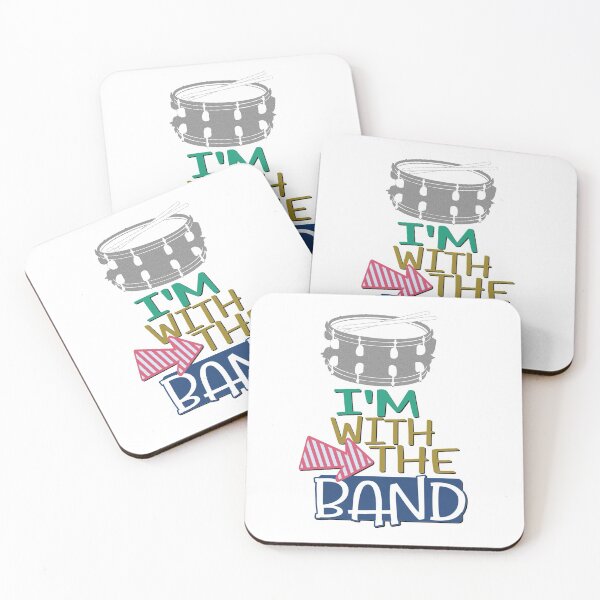 Item preview, I'm With The Band - Snare Drum designed and sold by BandMomDesigns.