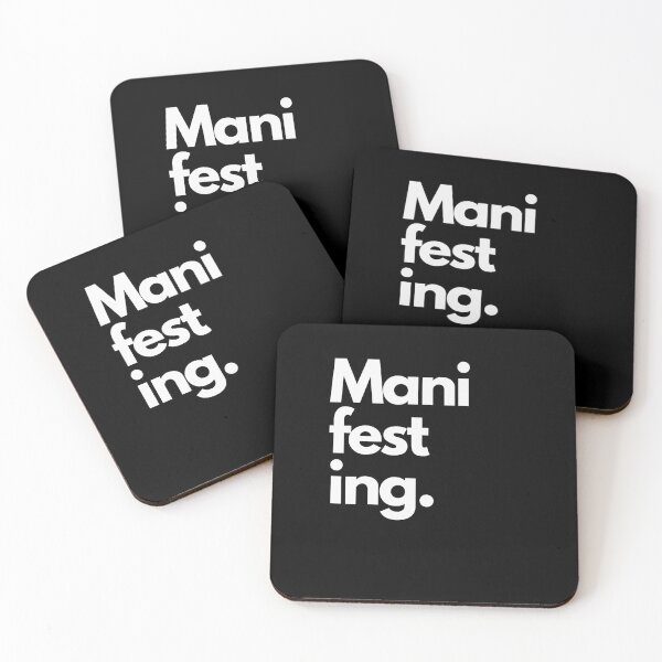 Item preview, Manifesting  LOA Large Word Print Black designed and sold by LittleIconShop.