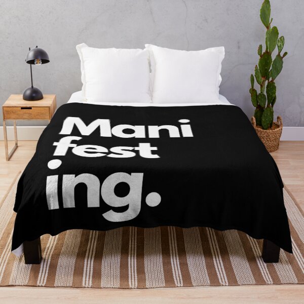 Item preview, Manifesting  LOA Large Word Print Black designed and sold by LittleIconShop.