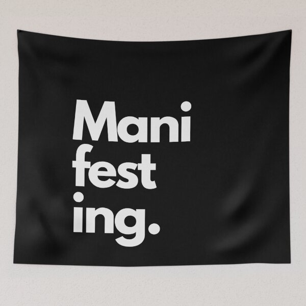 Item preview, Manifesting  LOA Large Word Print Black designed and sold by LittleIconShop.