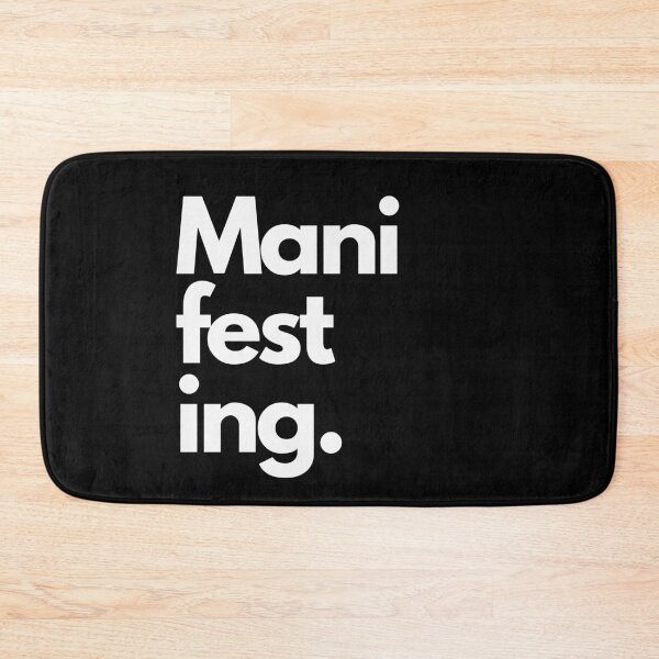 Artikelvorschau, Manifesting LOA Large Word Print Schwarz entworfen und verkauft von LittleIconShop.