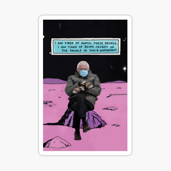 Bernie Sanders Mittens Sticker Bernie Sanders Inauguration Water Proof Stickers Laptop iPad Notebook |MR MANHATTAN Sketches