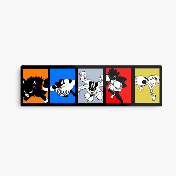 Kanto Fighters Metal Print
