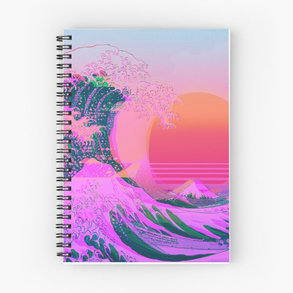 Item preview, Great Wave Off Kanagawa Color Glitch Retro designed and sold by ind3finite.