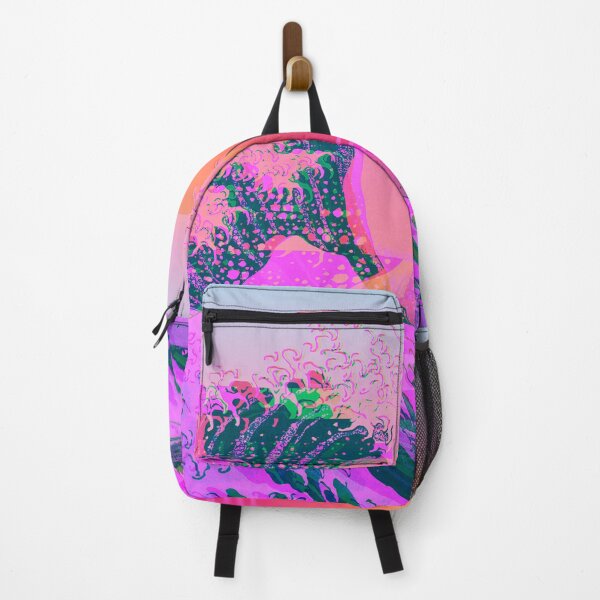 Item preview, Great Wave Off Kanagawa Color Glitch Retro designed and sold by ind3finite.