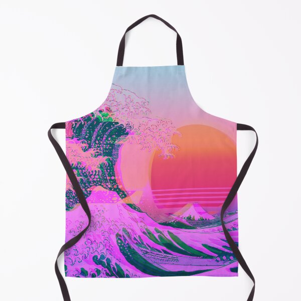 Item preview, Great Wave Off Kanagawa Color Glitch Retro designed and sold by ind3finite.