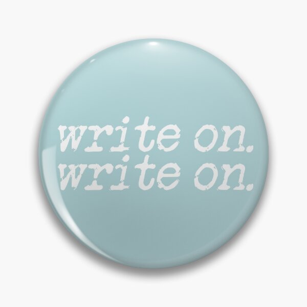 Item preview, write on. write on. in white on sea green designed and sold by TeaRoseWriter.