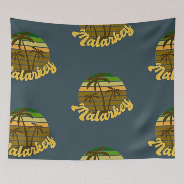 Item preview, Malarkey Retro Sunset With Palm Trees - Yellow designed and sold by Chubuter.