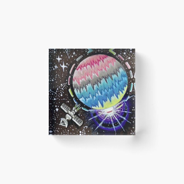 Item preview, Genderflux Pride Flag Themed Planet designed and sold by fu3ledbyart.