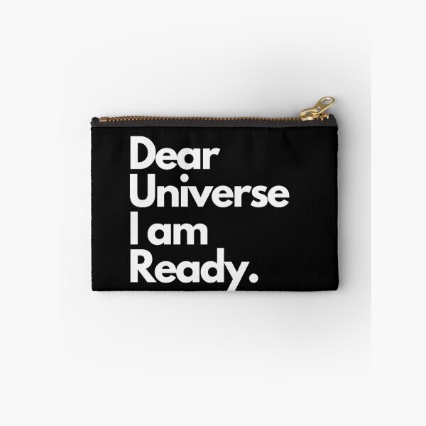 Item preview,  Dear Universe I Am Ready  LOA Large Word Print Black designed and sold by LittleIconShop.