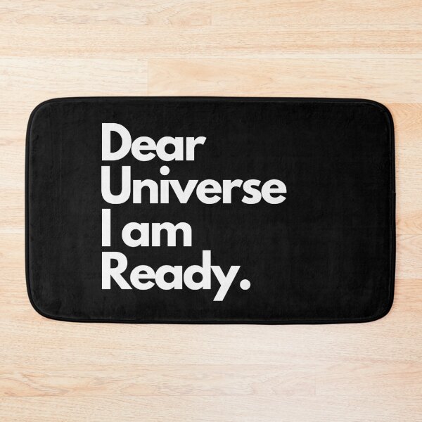 Item preview,  Dear Universe I Am Ready  LOA Large Word Print Black designed and sold by LittleIconShop.