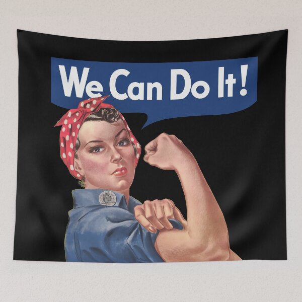 Item preview, We Can Do It! Rosie the Riveter american media icon associated with female defense workers during World War II designed and sold by mirrorimages.