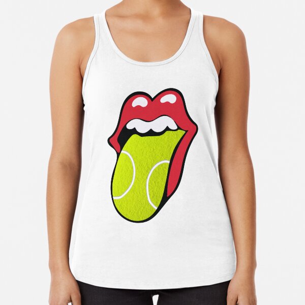 Tennis Tongue SKY Racerback Tank Top