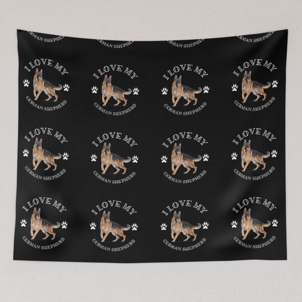 Item preview, I Love My German Shepherd dog designed and sold by MinimalTag.