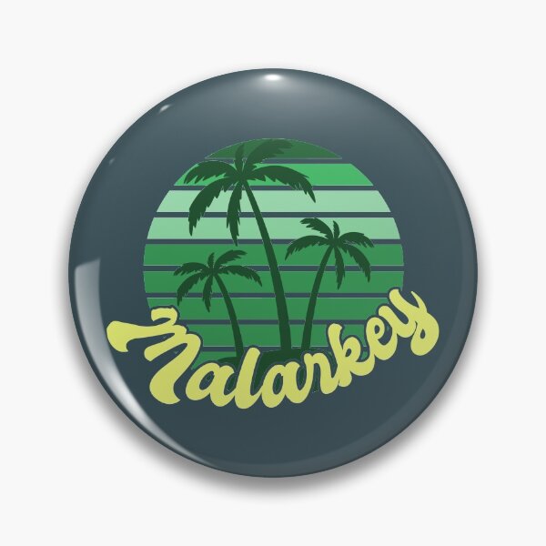 Item preview, Malarkey Retro Sunset With Palm Trees - Green designed and sold by Chubuter.