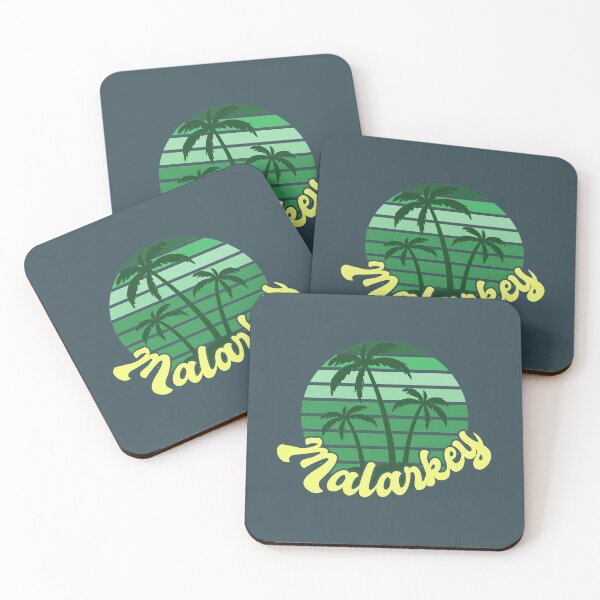 Item preview, Malarkey Retro Sunset With Palm Trees - Green designed and sold by Chubuter.