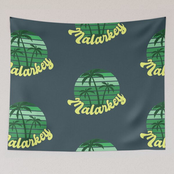 Item preview, Malarkey Retro Sunset With Palm Trees - Green designed and sold by Chubuter.