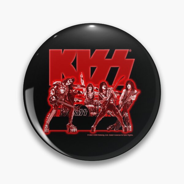 Item preview, Kiss the band in a red glow, burning up the live stage designed and sold by MadSolDesigns.