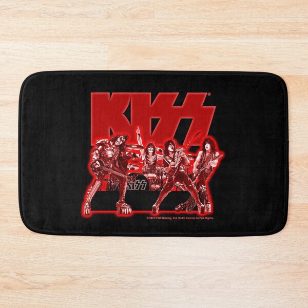 Item preview, Kiss the band in a red glow, burning up the live stage designed and sold by MadSolDesigns.