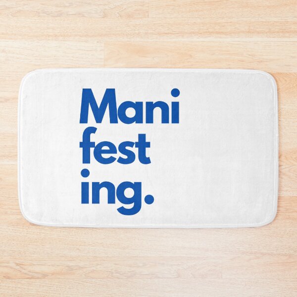 Artikelvorschau, Manifestieren von LOA Large Word Print Blue entworfen und verkauft von LittleIconShop.