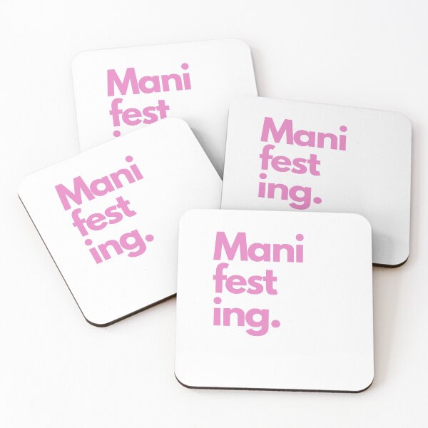 Item preview, Manifesting  LOA Large Word Print Pink designed and sold by LittleIconShop.