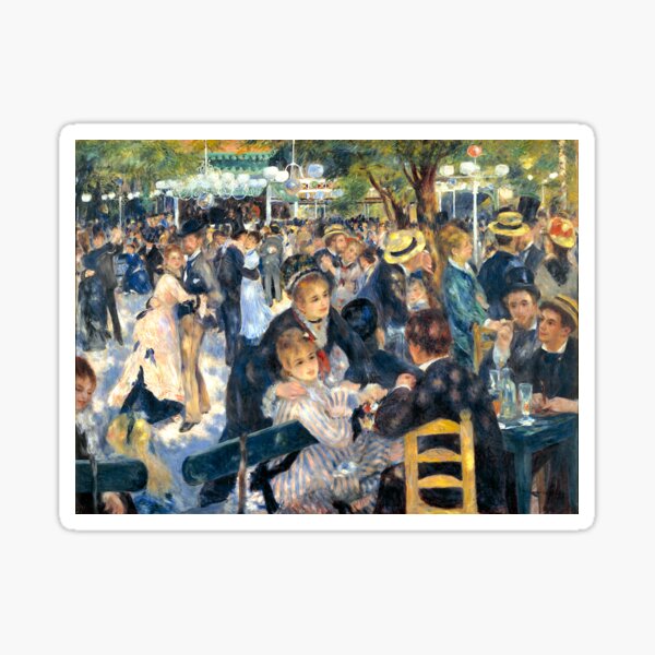 Dance at Le moulin de la Galette Sticker