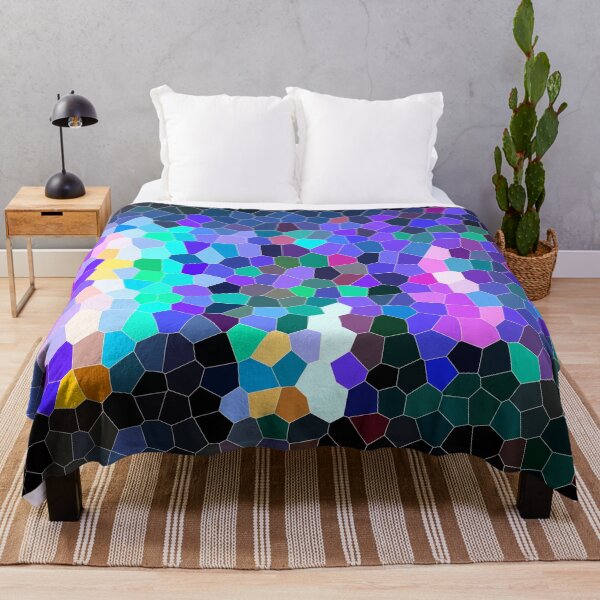 Item preview, Bright blue coloured mosaic pattern, personal gifts, custom printed gifts. designed and sold by CameraDesign.