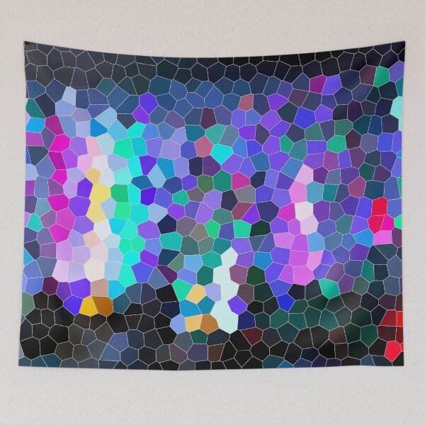 Item preview, Bright blue coloured mosaic pattern, personal gifts, custom printed gifts. designed and sold by CameraDesign.