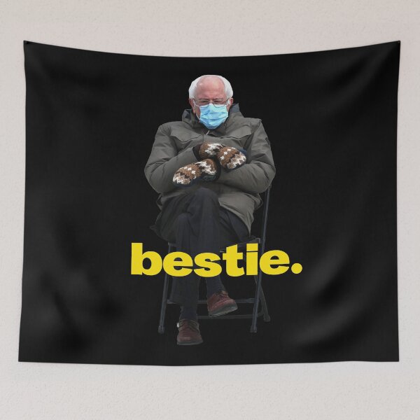 Item preview, Bestie Bernie on Inauguration Day designed and sold by shreya17.