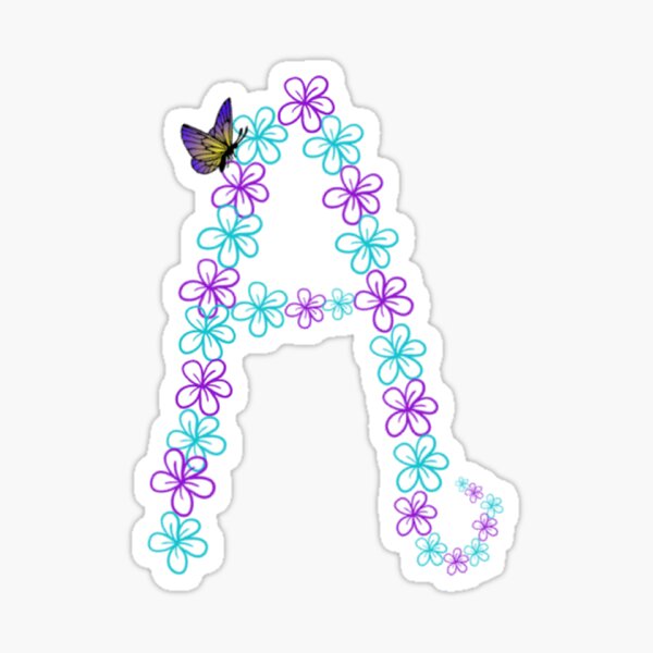 Item preview, Letter A Floral Design  designed and sold by PatternHeavens.
