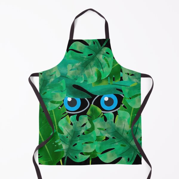 Item preview, Pair of Eyes peeking through jungle plants designed and sold by janraydesigns.