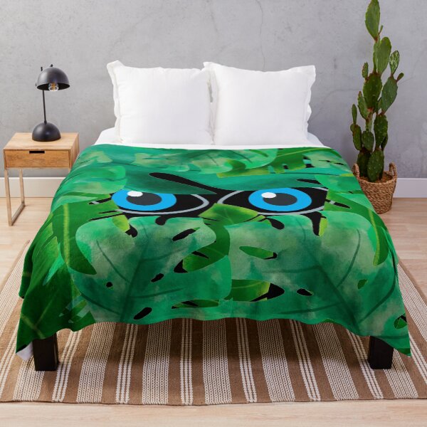 Item preview, Pair of Eyes peeking through jungle plants designed and sold by janraydesigns.