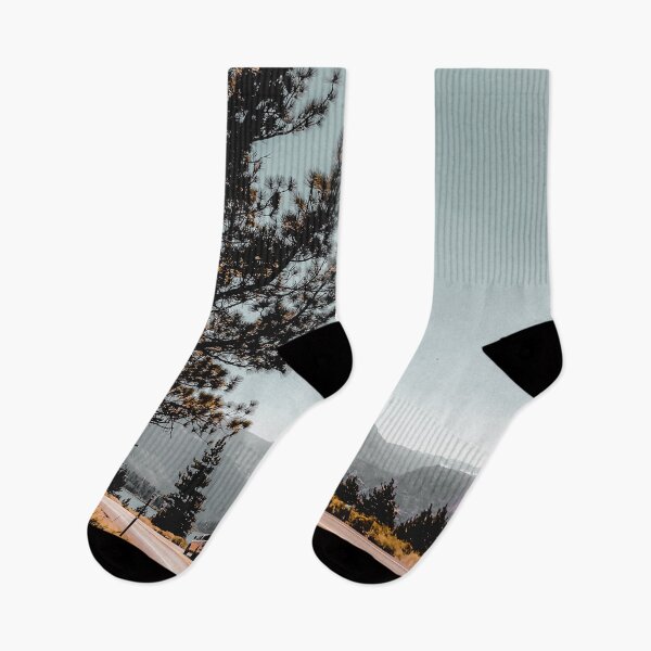 Item preview, road with mountain and blue sky view at Mammoth Lakes California USA designed and sold by Mrvell.