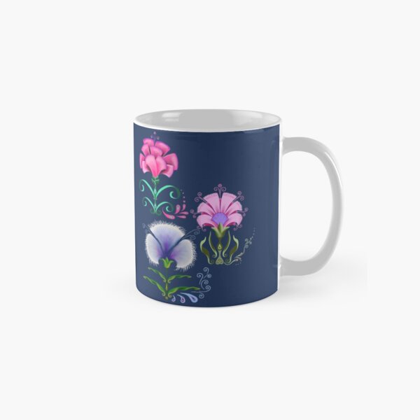 D1G1TAL-M00DZ ~ FLORAL ~ Folkart MBD9HCdm4V by tasmanianartist Classic Mug