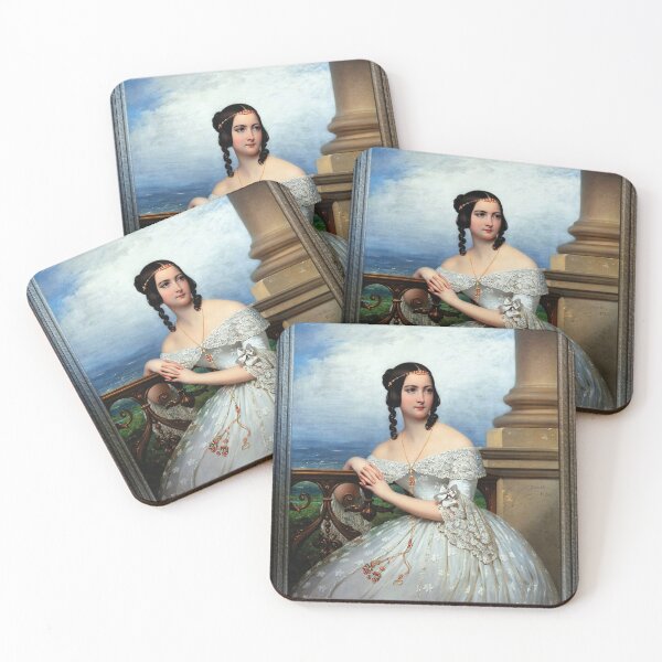 Item preview, Portrait Of Miss White by Joseph Désiré Court Classical Art Old Masters Reproduction designed and sold by Xzendor7 Digital Art Creations.