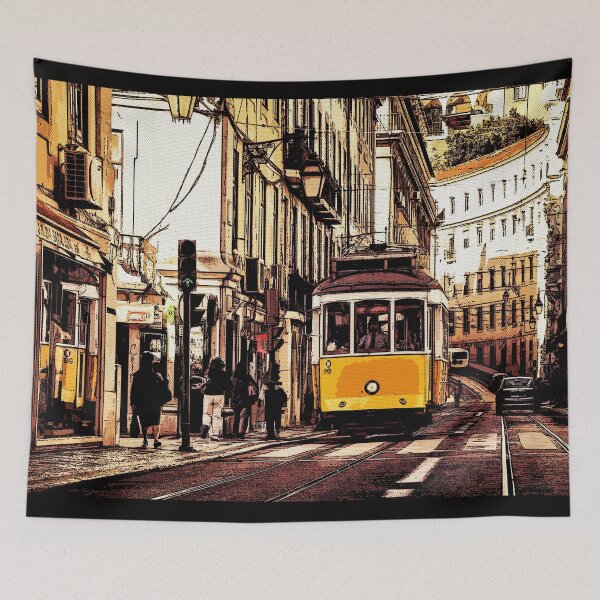 Item preview, Lisbon Portugal -  Lisboa -Digital Painting - Pintura Digital -  Bonde - Tram -  Comics designed and sold by RazzArt.