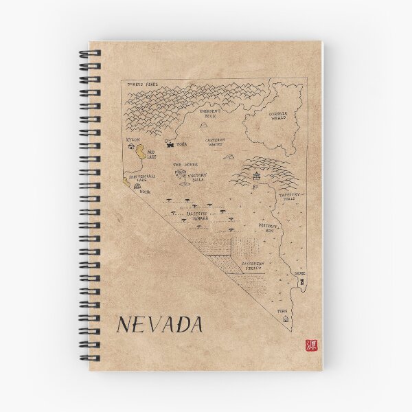 Item preview, Nevada as a fantasy map designed and sold by aldayuan.